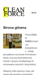 Mobile Screenshot of cleanforce.pl